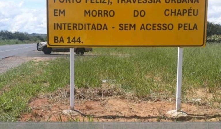 Acesso para Morro do Chapéu via Jacobina deve ocorrer por Porto Feliz por conta de implantação de nova avenida; confira